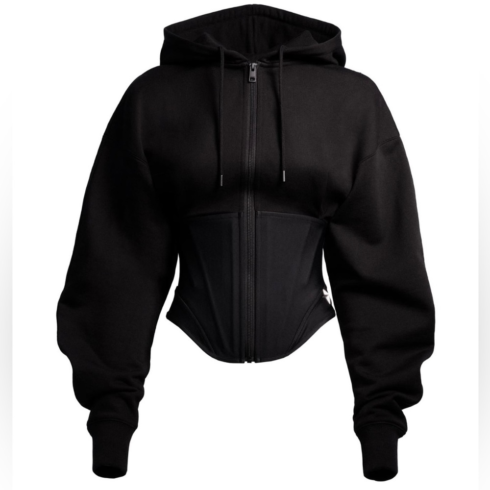 New w./Tags Mugler H&M Exclusive Corset Hooded Jacket. Price Negotiable.